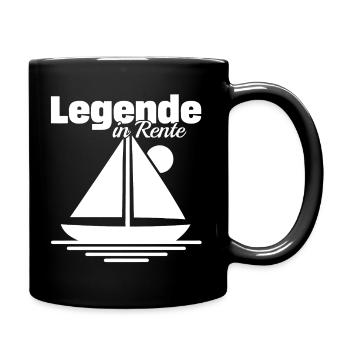 Endlich Rente Frei - Tasse einfarbig - Schwarz - Rechts