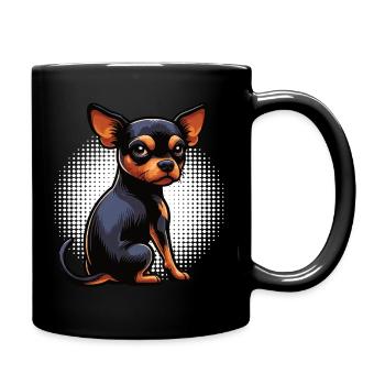 Pinscher miniature Pinscher Pinscher Pinscher Propriétaire Minpin - Mug uni - noir - Droite