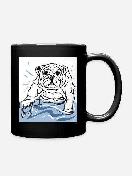 Bulldog - Mug uni - noir