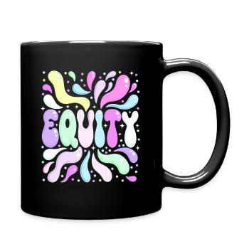 Equality Bright Pastel Party - Full Colour Mug - black - Right
