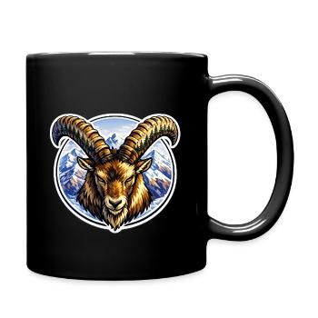 Capricorne. 1 - Mug uni - noir - Droite