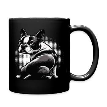 Boston Terrier Boston Terrier Owner Bostie - Full Colour Mug - black - Right