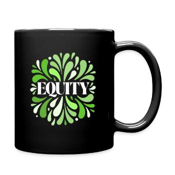 Equity Green Circular Elegance - Full Colour Mug - black - Right