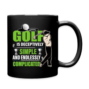 Golf - Tasse einfarbig - Schwarz - Rechts