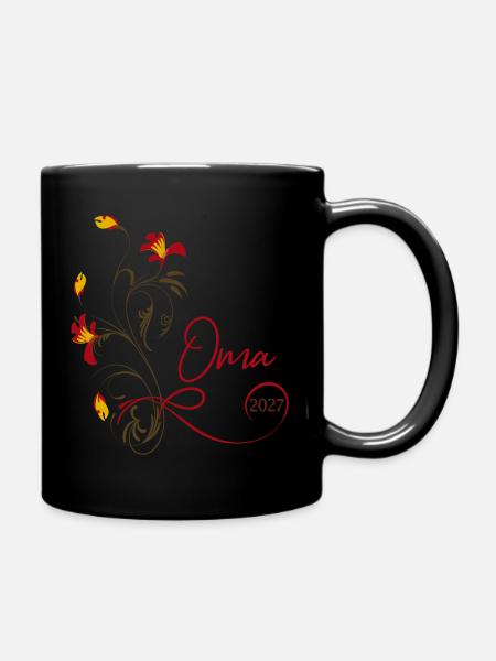 Oma 2027 - Tasse einfarbig - Schwarz