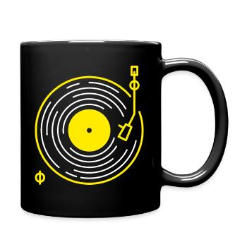 Art en ligne rétro de platine - Mug uni - noir - Droite
