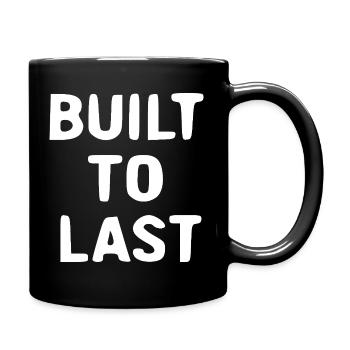 Bull to Last – Kühne Typografie - Tasse einfarbig - Schwarz - Rechts