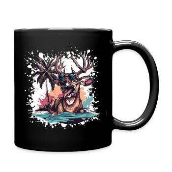 Bande dessinée Deer Summer - Mug uni - noir - Droite