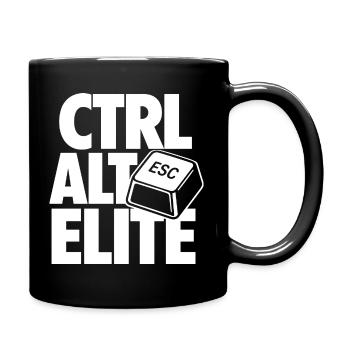 Ctrl Alt Elite Programmer - Full Colour Mug - black - Right