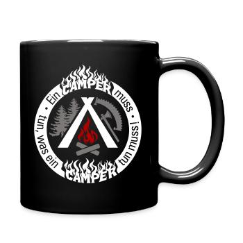 Camper cooler Spruch weiss - alle Farben änderbar - Tasse einfarbig - Schwarz - Rechts