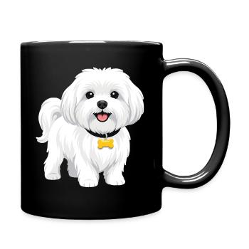 Malteser - Tasse einfarbig - Schwarz - Rechts