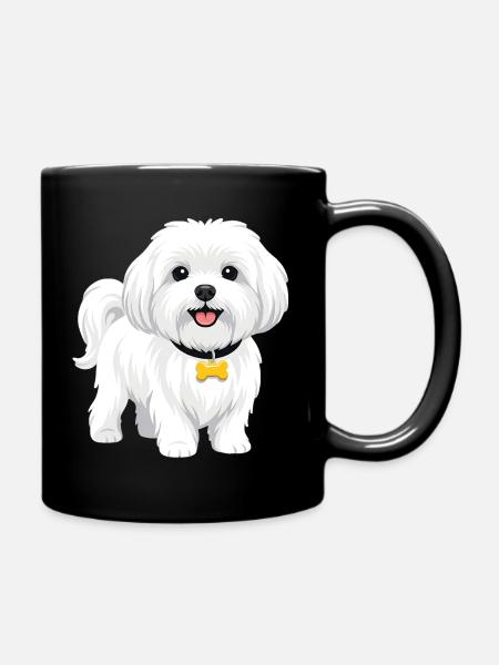 Malteser - Tasse einfarbig - Schwarz