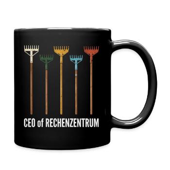 Rechenzentrum Gärtner Garten Gartenarbeit - Tasse einfarbig - Schwarz - Rechts