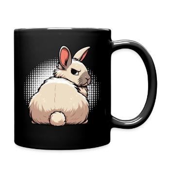 Rabbit Bunny Bunny Long Eared Thumper Ram - Full Colour Mug - black - Right