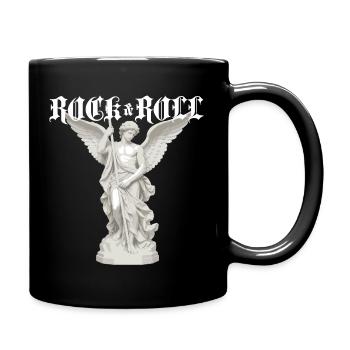 Rock-'n'-Roll-Engelstatue - Tasse einfarbig - Schwarz - Rechts