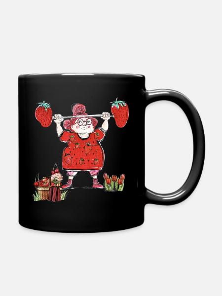 Mrs. Red - Full Colour Mug - black