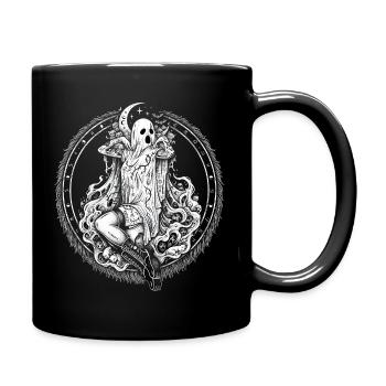 Ghost Circle Gothic Collage - Full Colour Mug - black - Right
