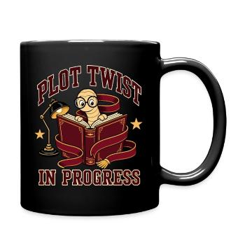 Rebondissement en cours, rat de bibliothèque - Mug uni - noir - Droite