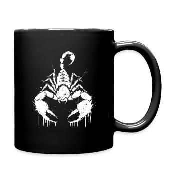 Scorpion White Splash - Full Colour Mug - black - Right