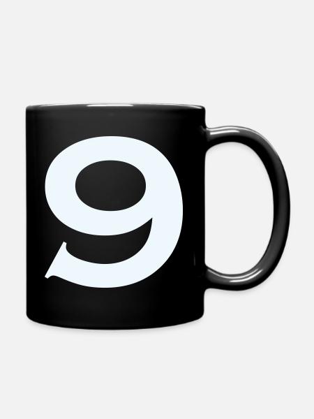 9- - Tasse einfarbig - Schwarz
