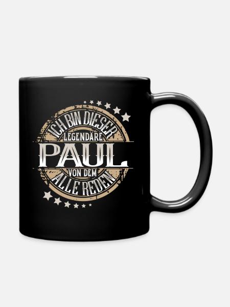 Paul - Tasse einfarbig - Schwarz