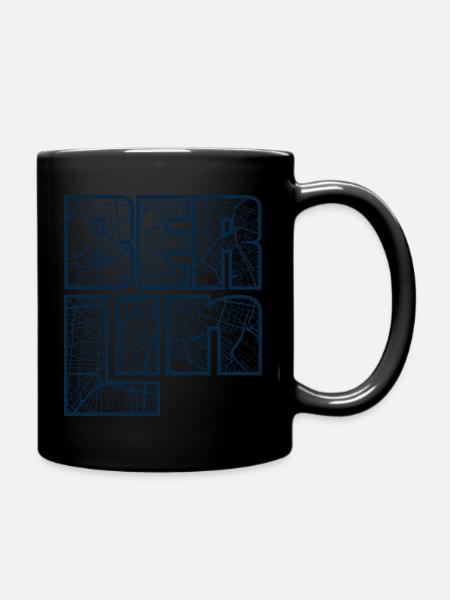 Berlin 2 - Tasse einfarbig - Schwarz