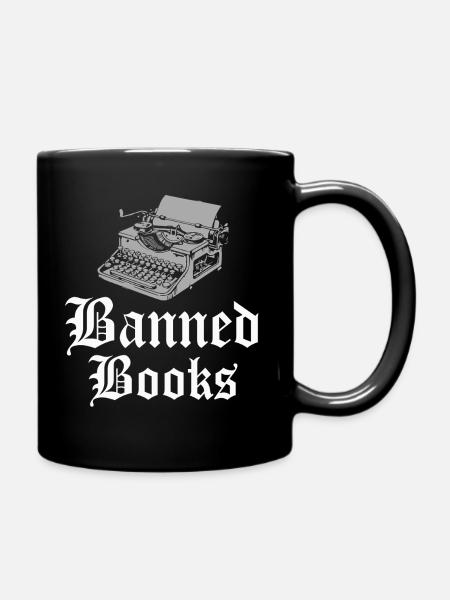 Verbotene Bücher Schreibmaschinen-Tee - Tasse einfarbig - Schwarz