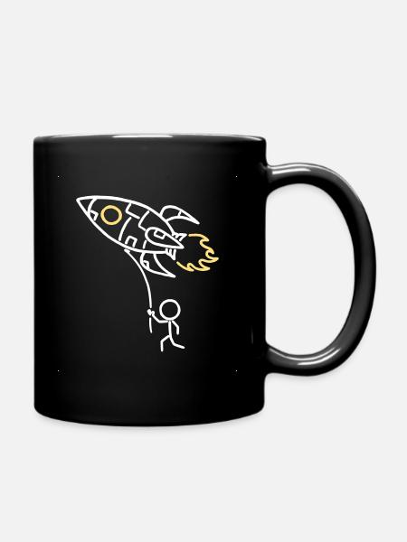 Taschenrakete - Tasse einfarbig - Schwarz
