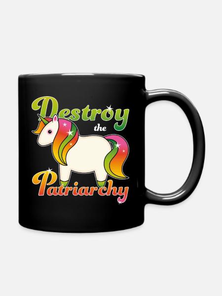 Destroy the Patriarchy - Tasse einfarbig - Schwarz