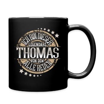 Thomas - Tasse einfarbig - Schwarz - Rechts