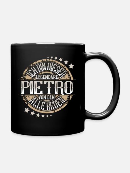 Pietro - Tasse einfarbig - Schwarz