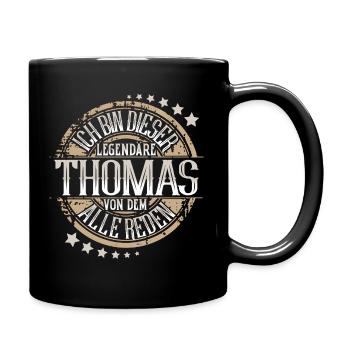 Thomas - Tasse einfarbig - Schwarz - Rechts