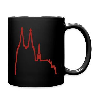 Cologne cathedral - Full Colour Mug - black - Right