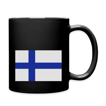 drapeau_finlande - Tasse einfarbig - Schwarz - Rechts