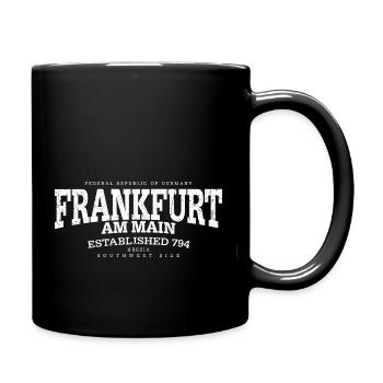 Francfort-sur-le-Main (blanc à l'ancienne Edt. - Mug uni - noir - Droite
