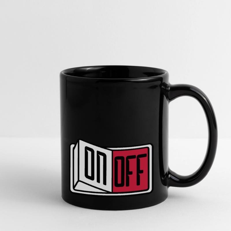 off on switch button button turn off Full Colour Mug