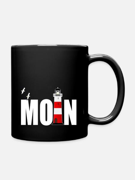Phare de Moin Hambourg Ahoi Möven - Mug uni - noir