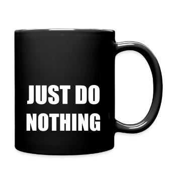 Ne fais rien du sport grognon Edt - Mug uni - noir - Droite