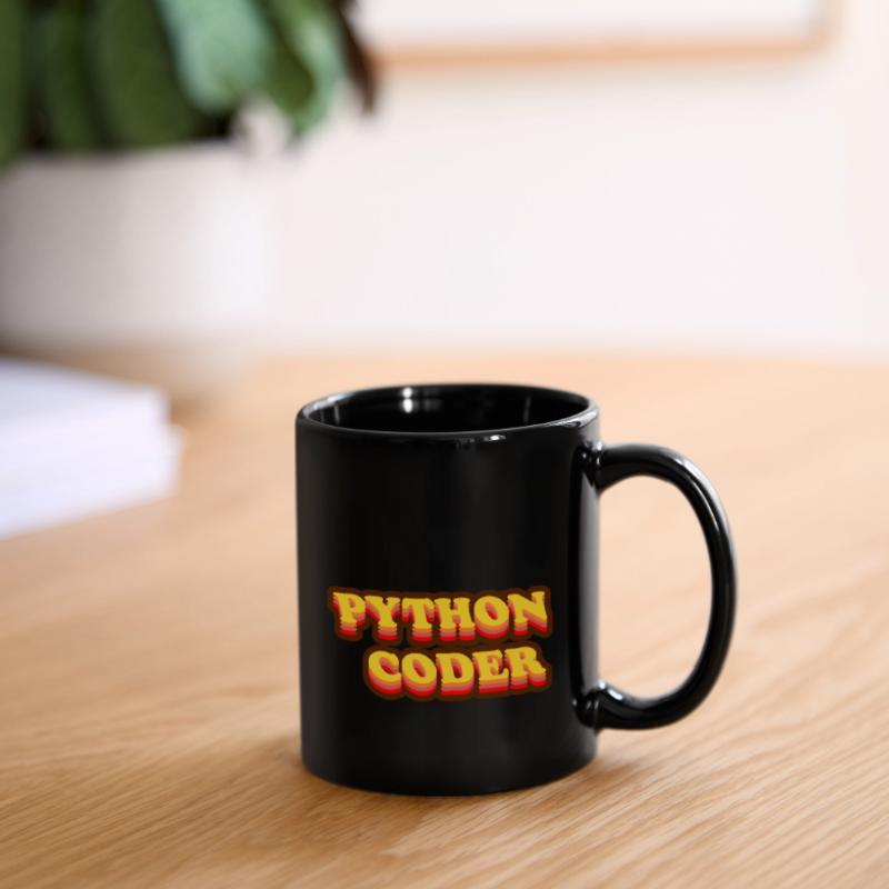 Vintage 70er Python-Programmierer Tasse einfarbig