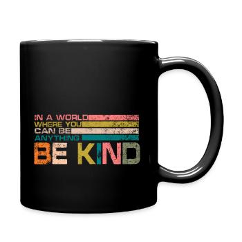 be kind - Full Colour Mug - black - Right