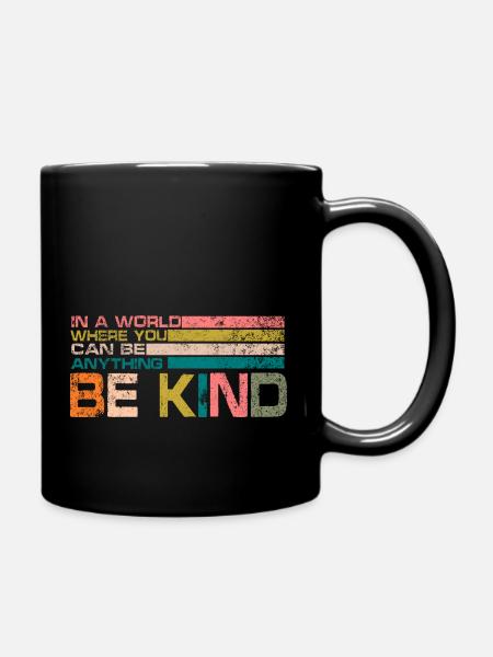 be kind - Full Colour Mug - black