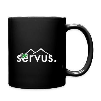 servus mountains hiking - Full Colour Mug - black - Right