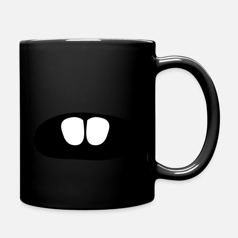 Zähne Lustig - Tasse einfarbig - Schwarz