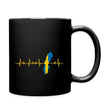 Agents de santé Suède - Mug uni - noir - Droite