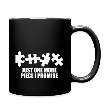 Puzzle Piece Puzzle Gift Autism Saying Puzzle - Full Colour Mug - black - Right
