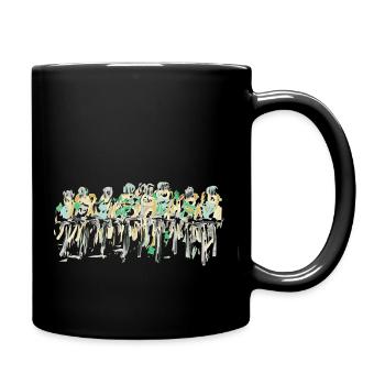 Cyclistes Peloton - Mug uni - noir - Droite