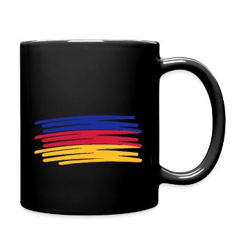 Climat sanitaire chauffage couleurs logo logo - Mug uni - noir - Droite