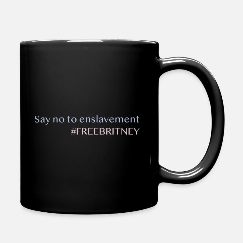Free Britney - Tasse einfarbig - Schwarz