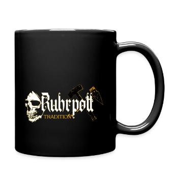 Ruhrpott Tradition Ruhrgebiet - Tasse einfarbig - Schwarz - Rechts