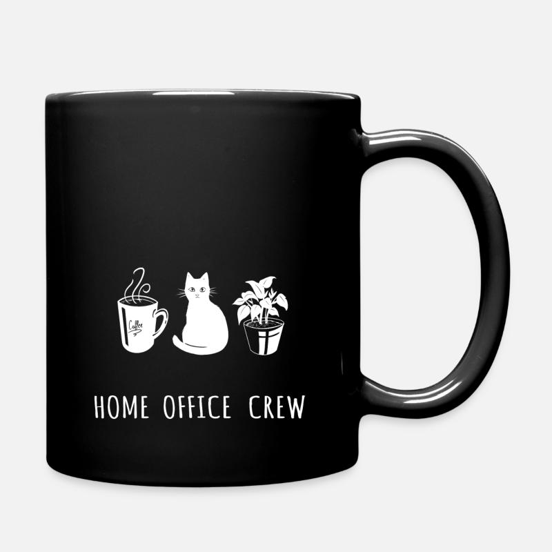 Home Office Crew - Tasse einfarbig - Schwarz